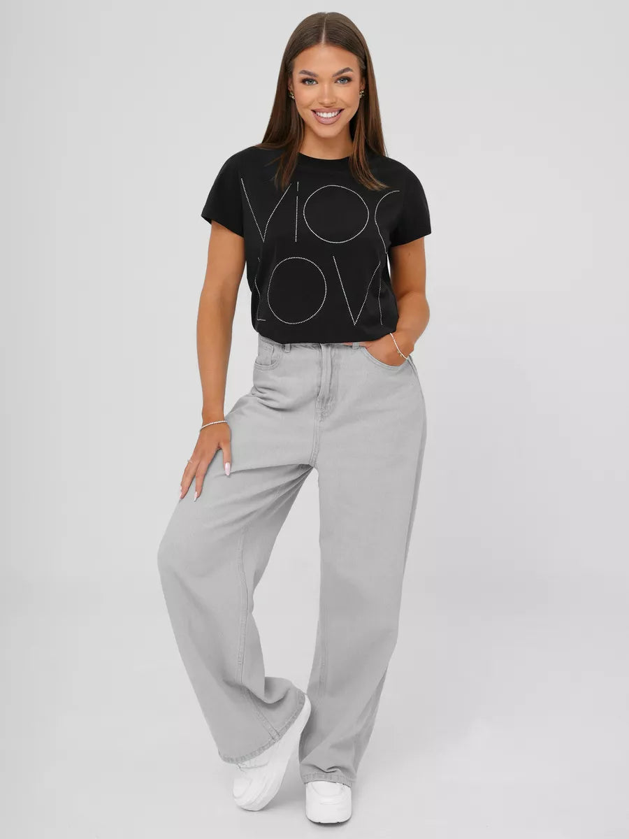 Women's black T-shirt Cool