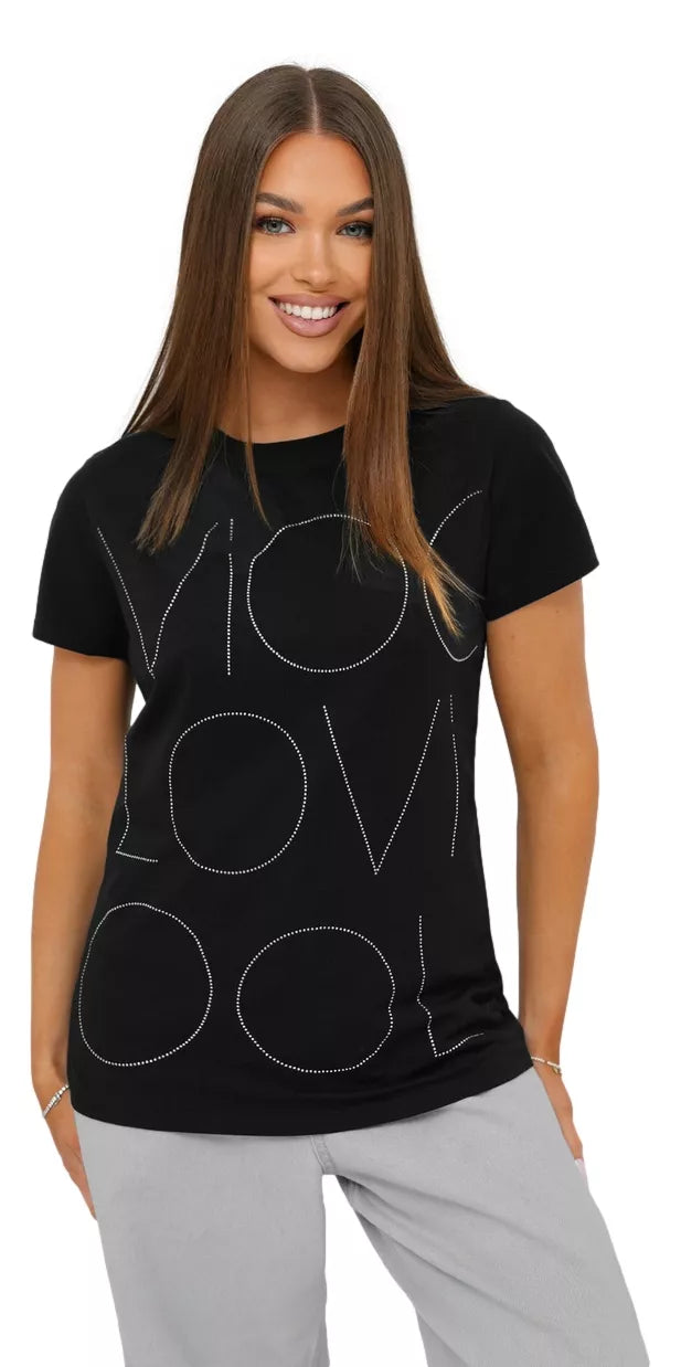Women's black T-shirt Cool