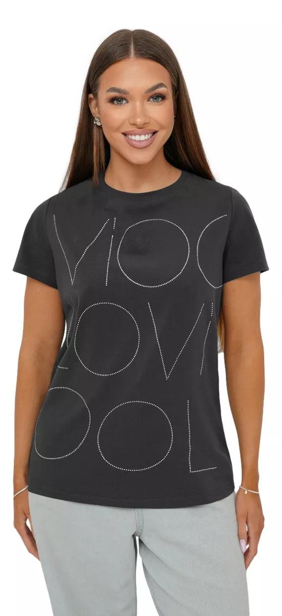 Women's dark gray T-shirt Cool