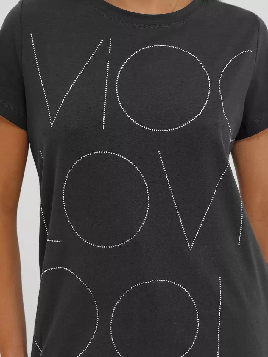 Women's dark gray T-shirt Cool