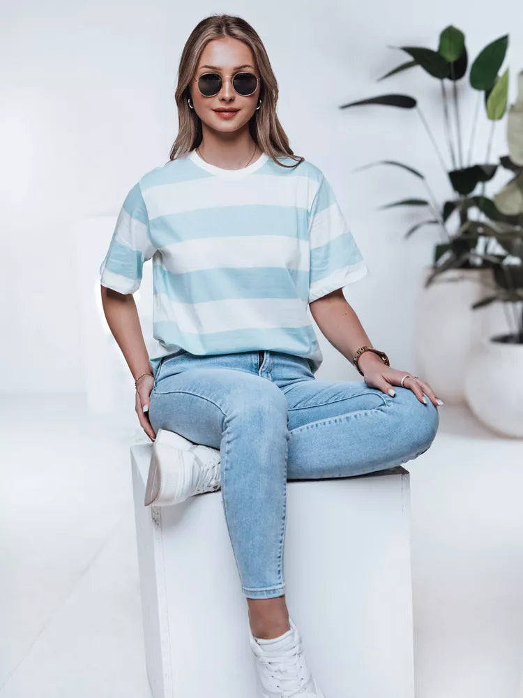 Women's striped blue T-shirt Almin