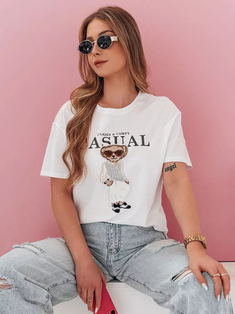 Women's black T-shirt Classy