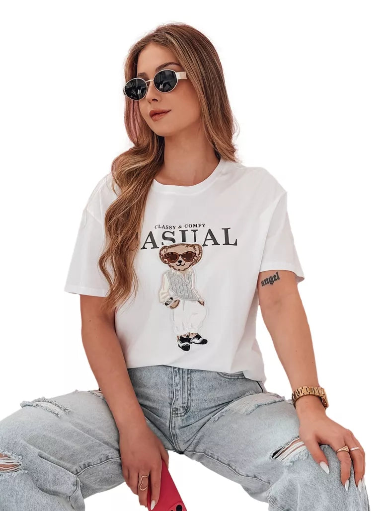 Women's black T-shirt Classy