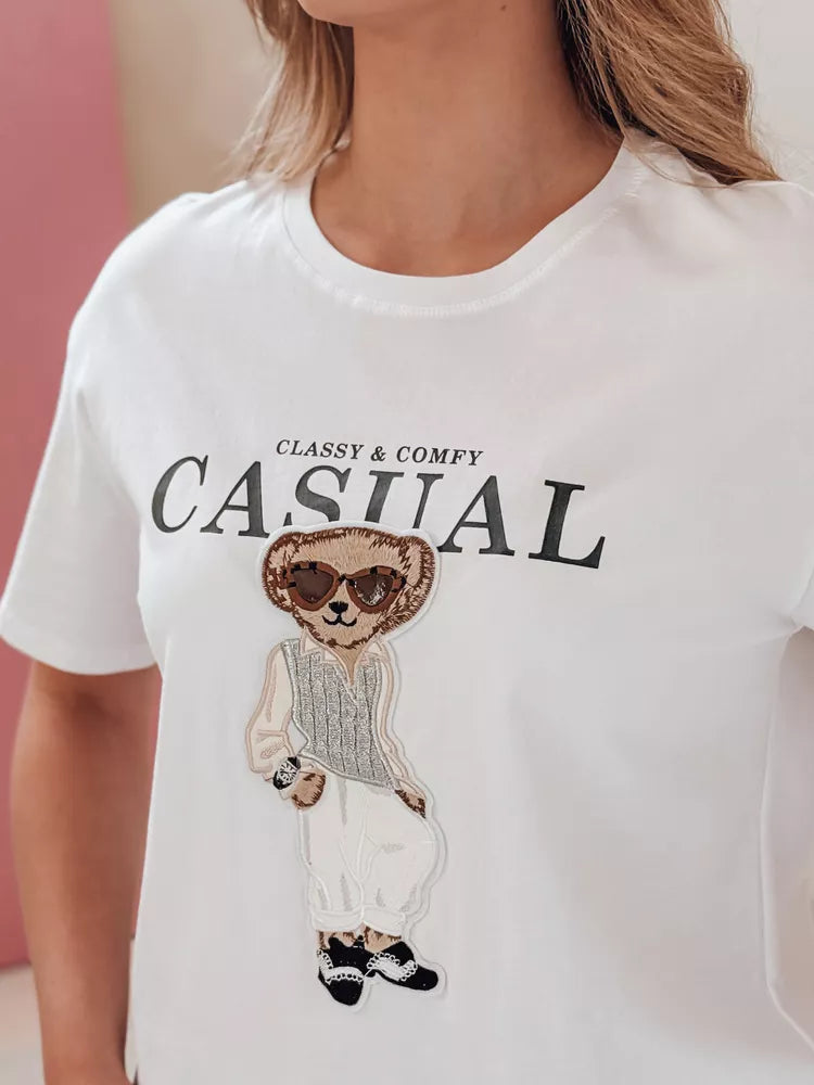 Women's black T-shirt Classy