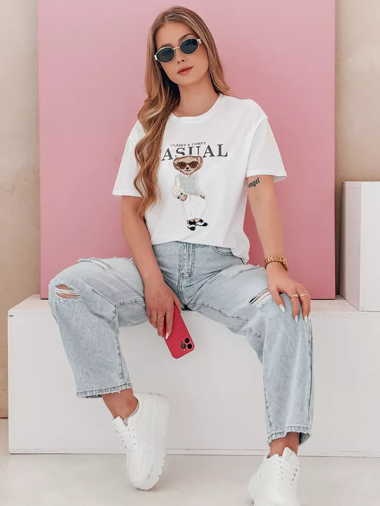 Women's black T-shirt Classy