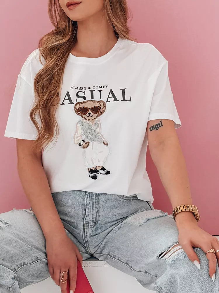 Women's black T-shirt Classy