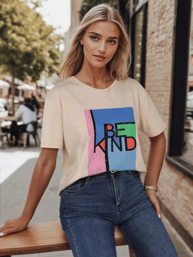 Women's brown T-shirt Kindbe