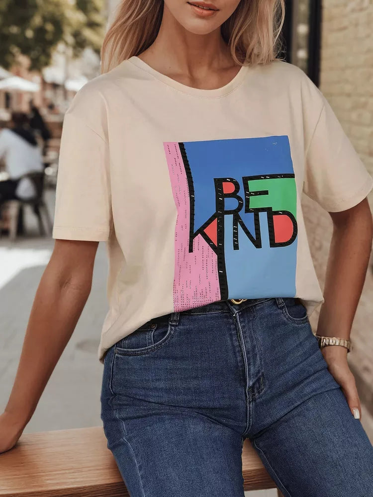 Women's brown T-shirt Kindbe