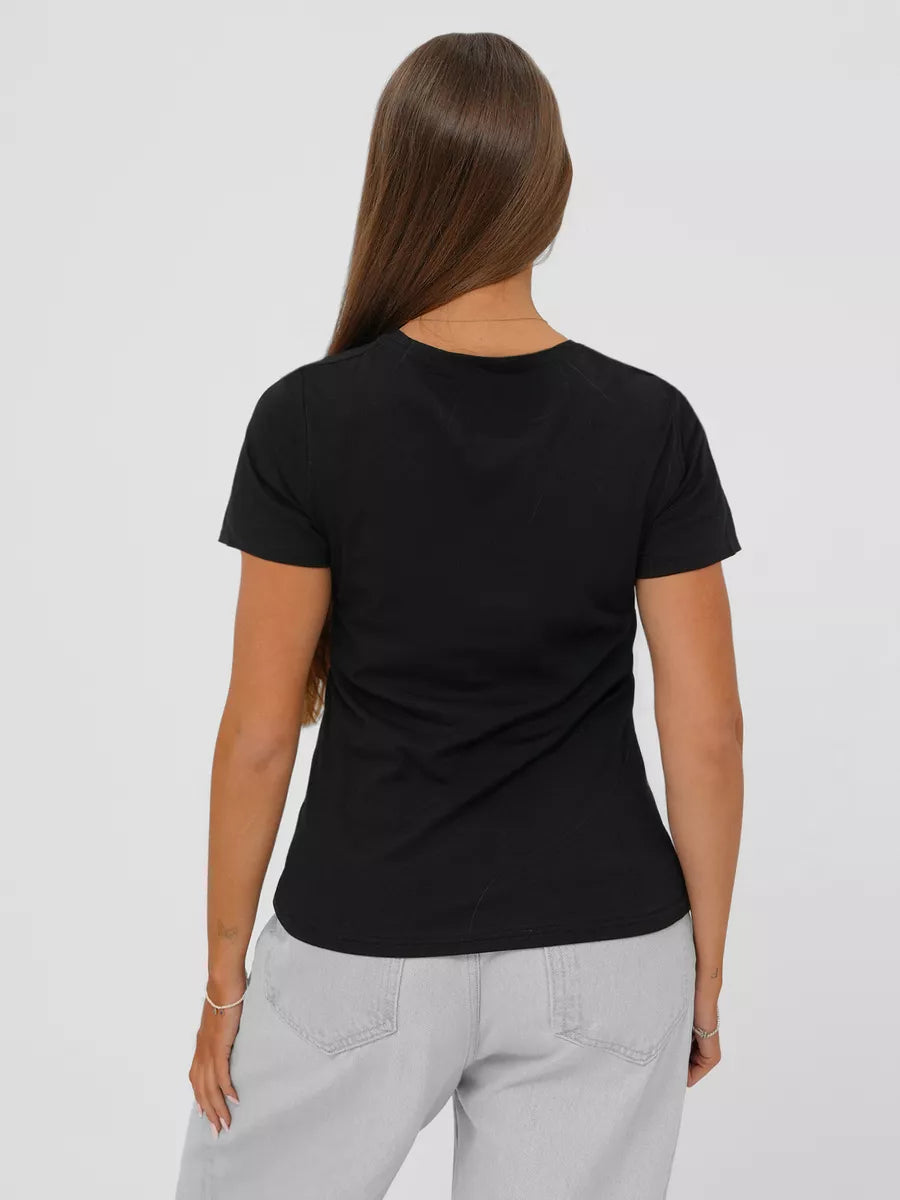 Women's black T-shirt Fact