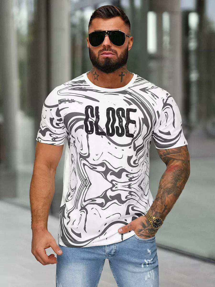 Men's white shirt Close