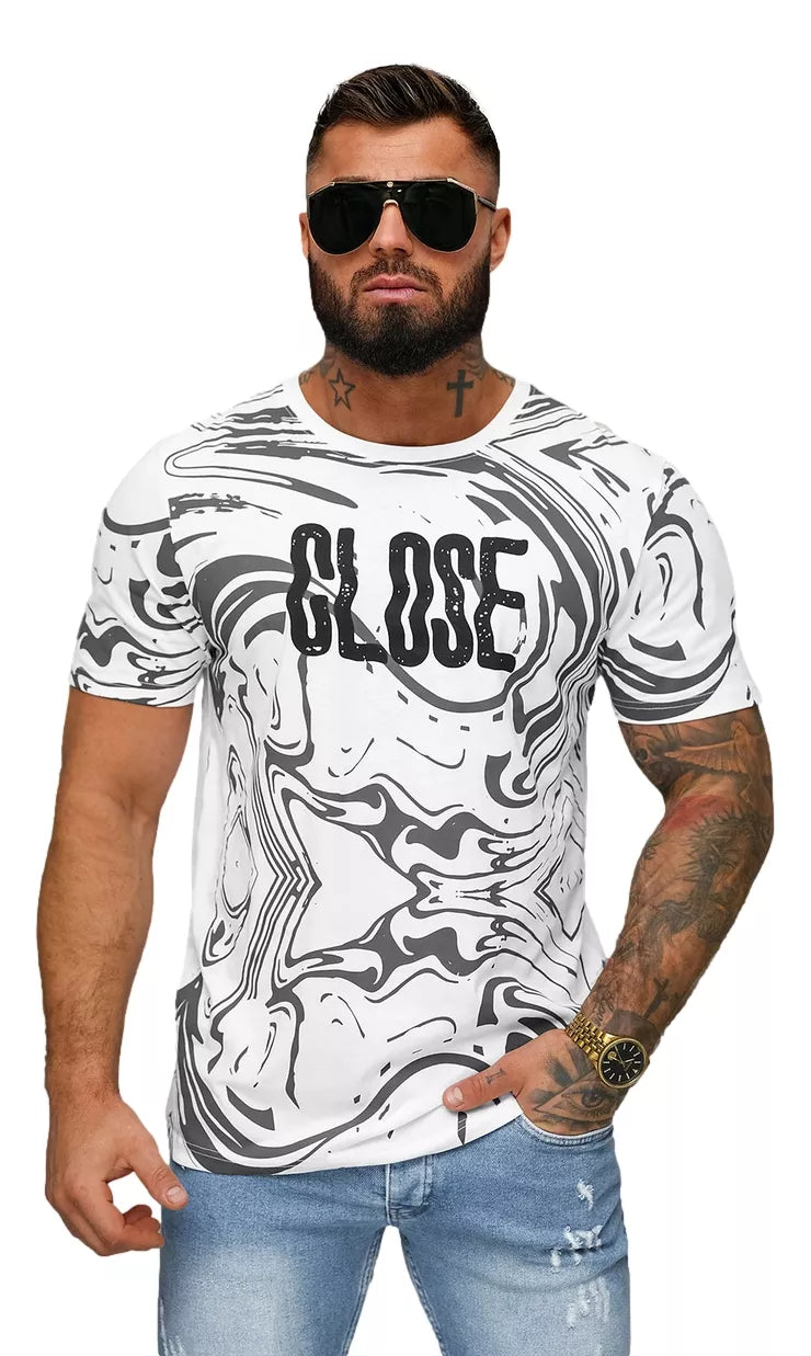 Men's white shirt Close