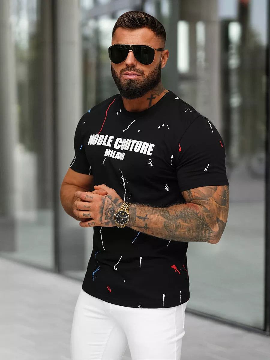 Men's black shirt Milan