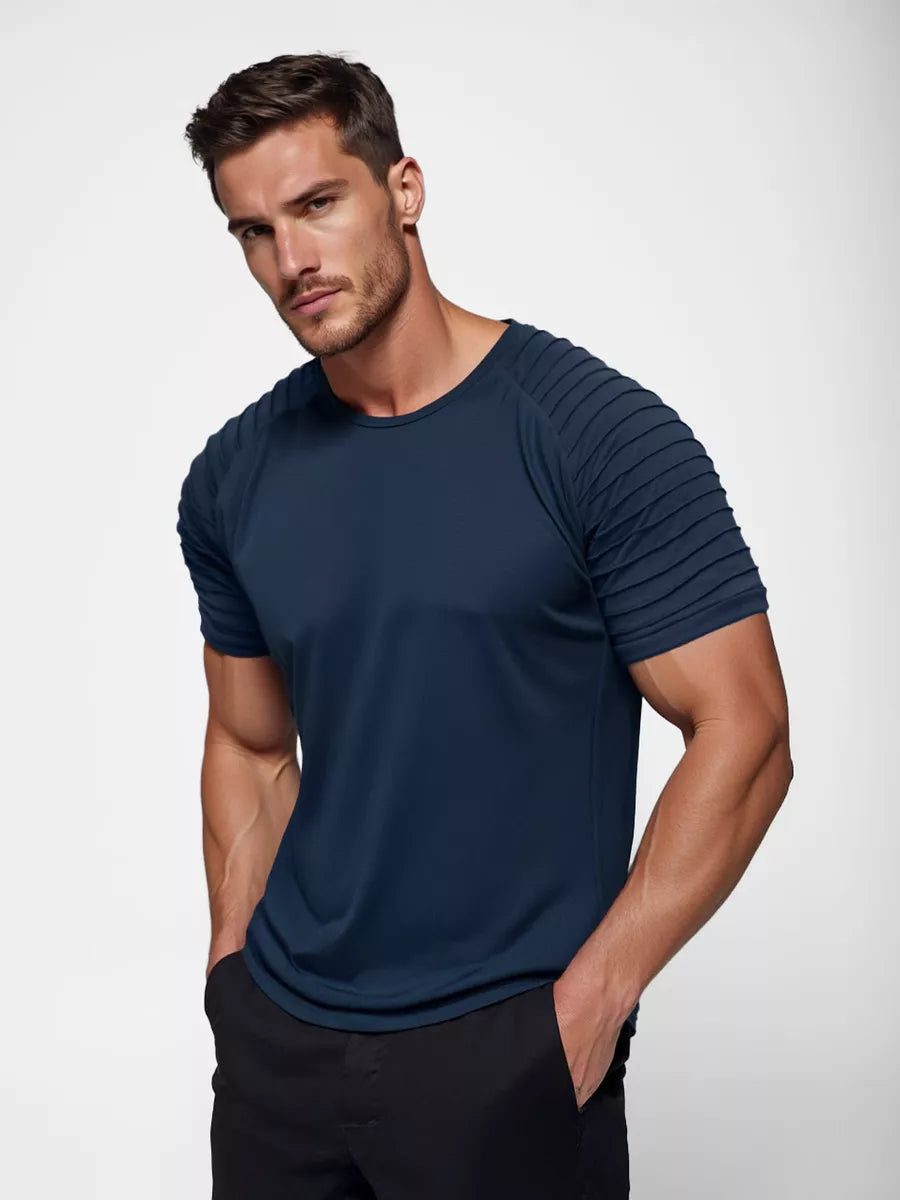 Navy blue men's T-shirt Rezer