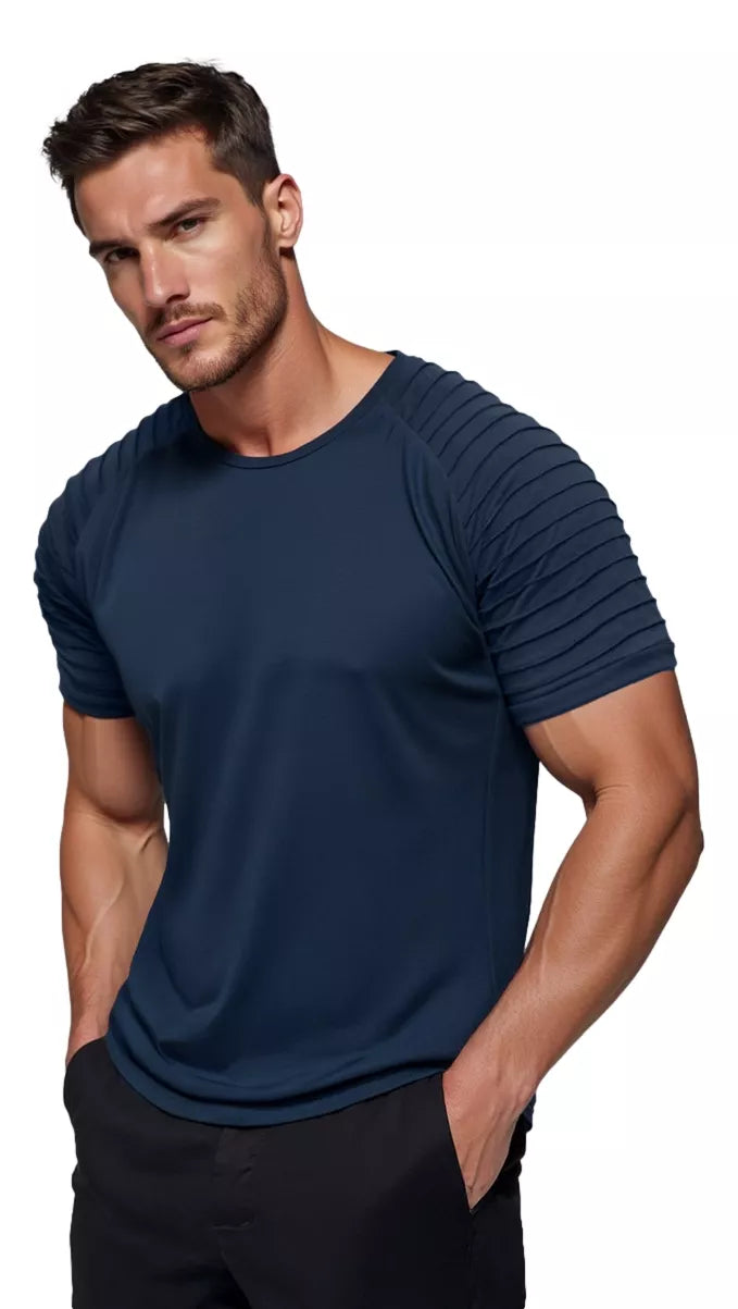 Navy blue men's T-shirt Rezer