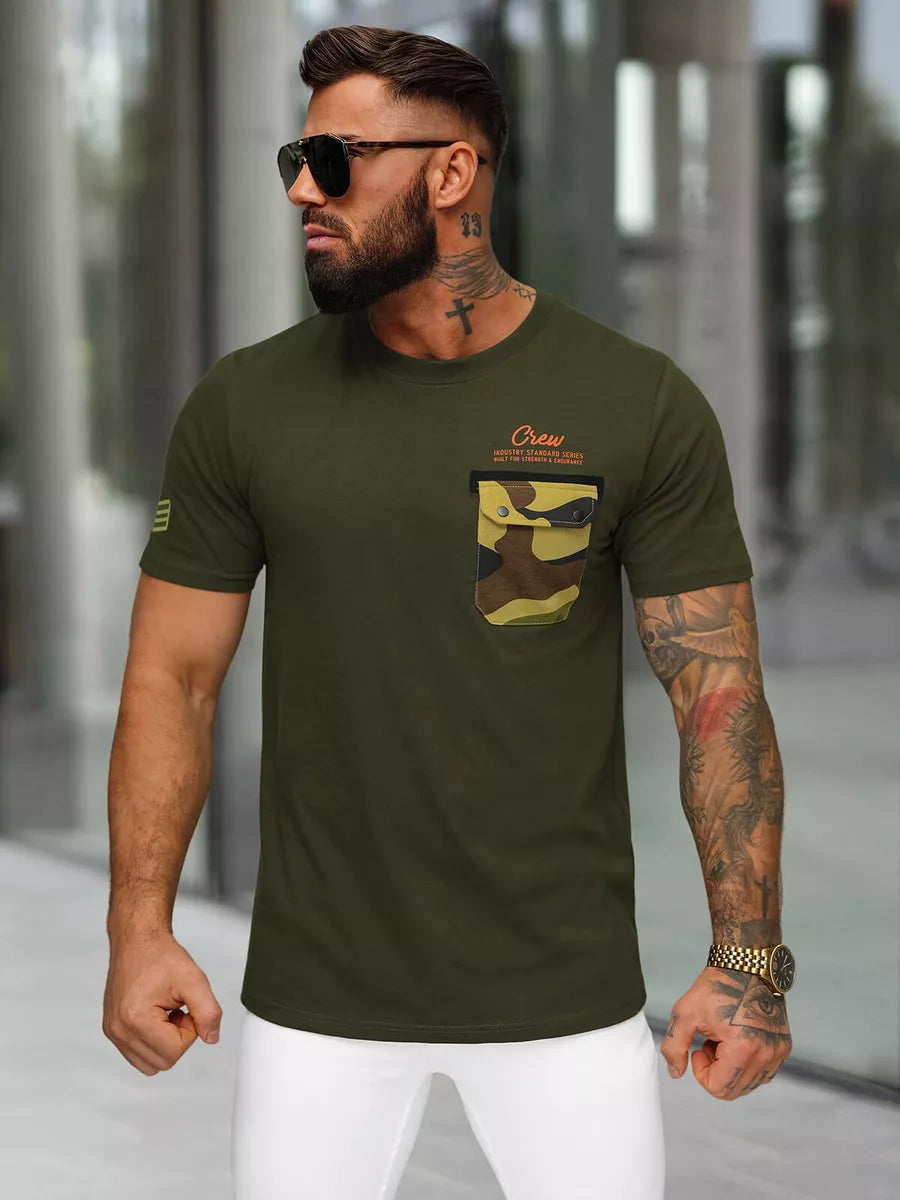 Men's khaki Soldier T-shirt