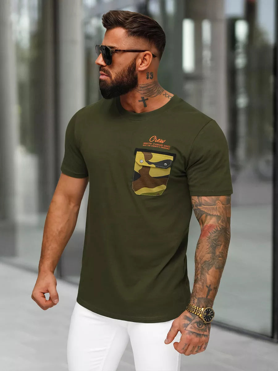 Men's khaki Soldier T-shirt