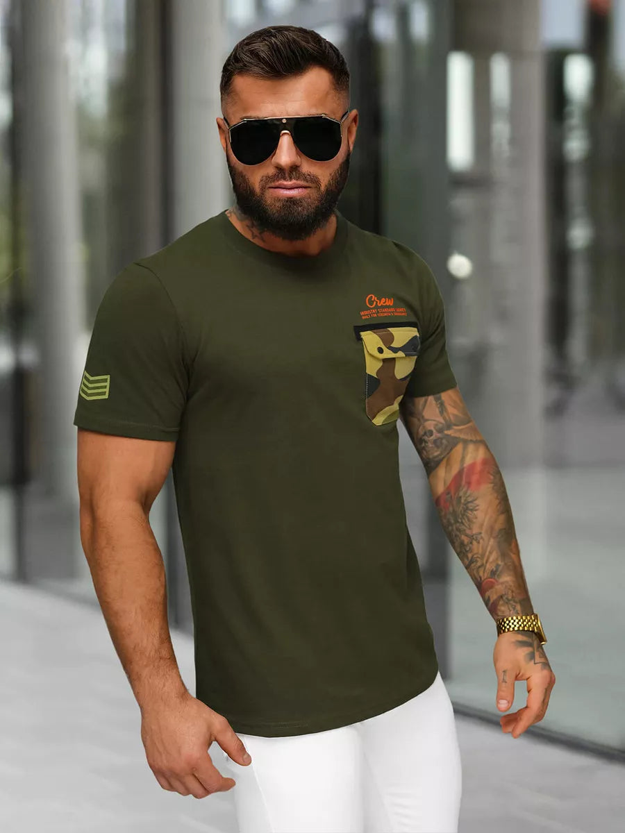 Men's khaki Soldier T-shirt