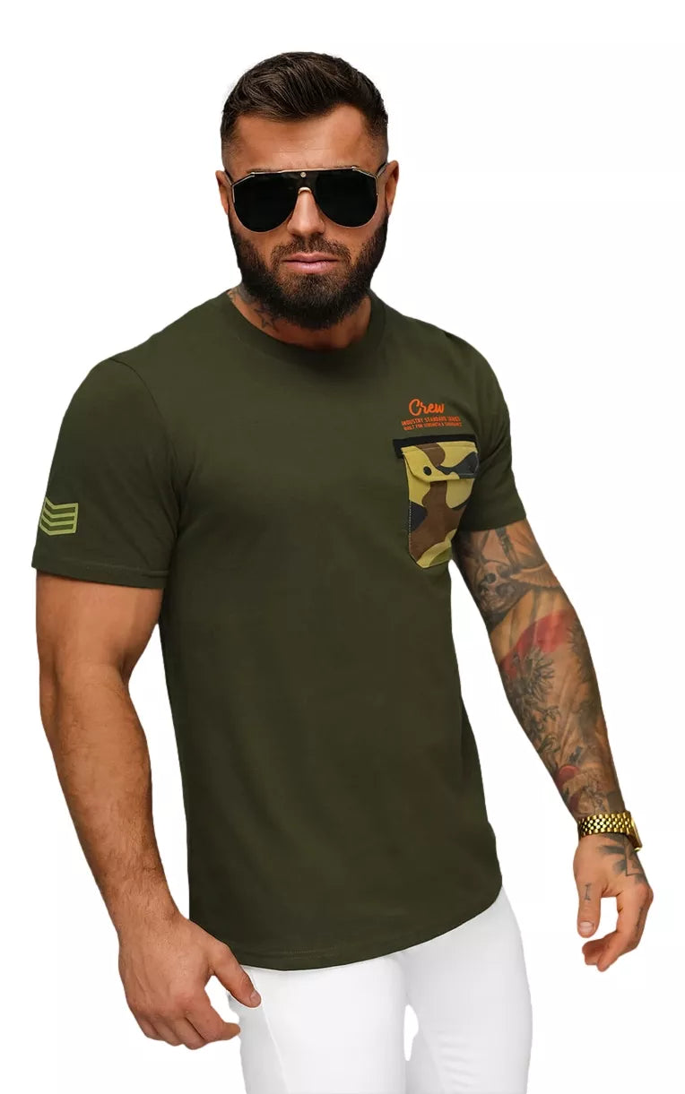 Men's khaki Soldier T-shirt
