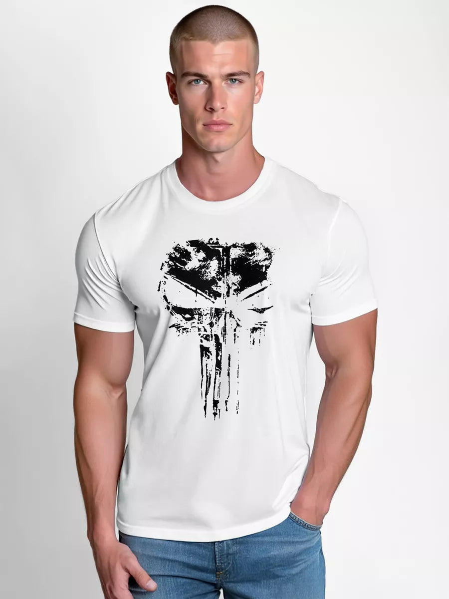 Men's white T-shirt Rebel