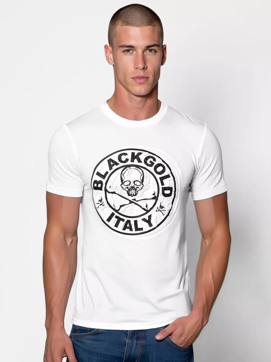 Men's white T-shirt Blackgold