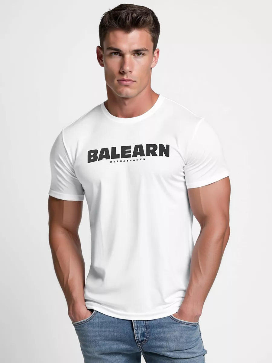 Men's white T-shirt Balearn