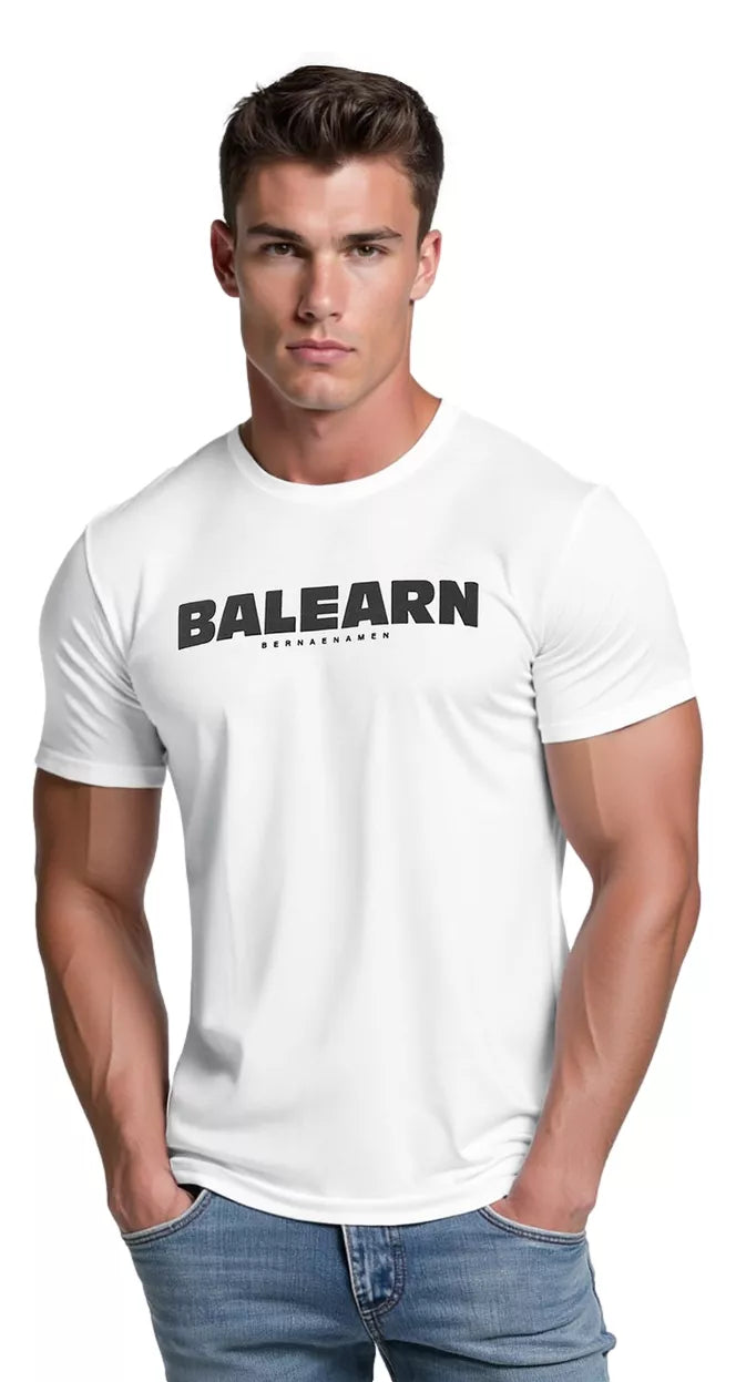 Men's white T-shirt Balearn
