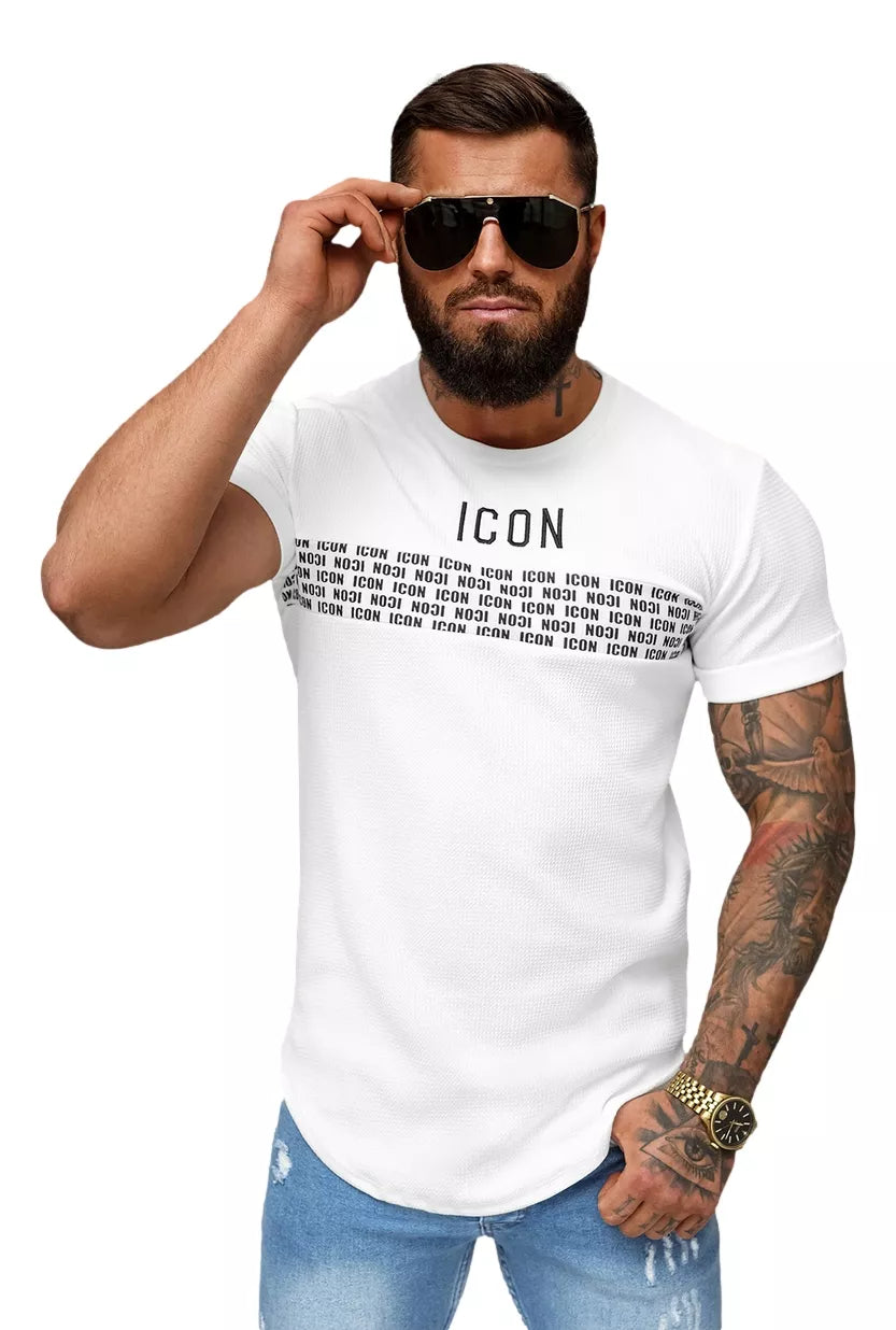 Men's white T-shirt Icon2