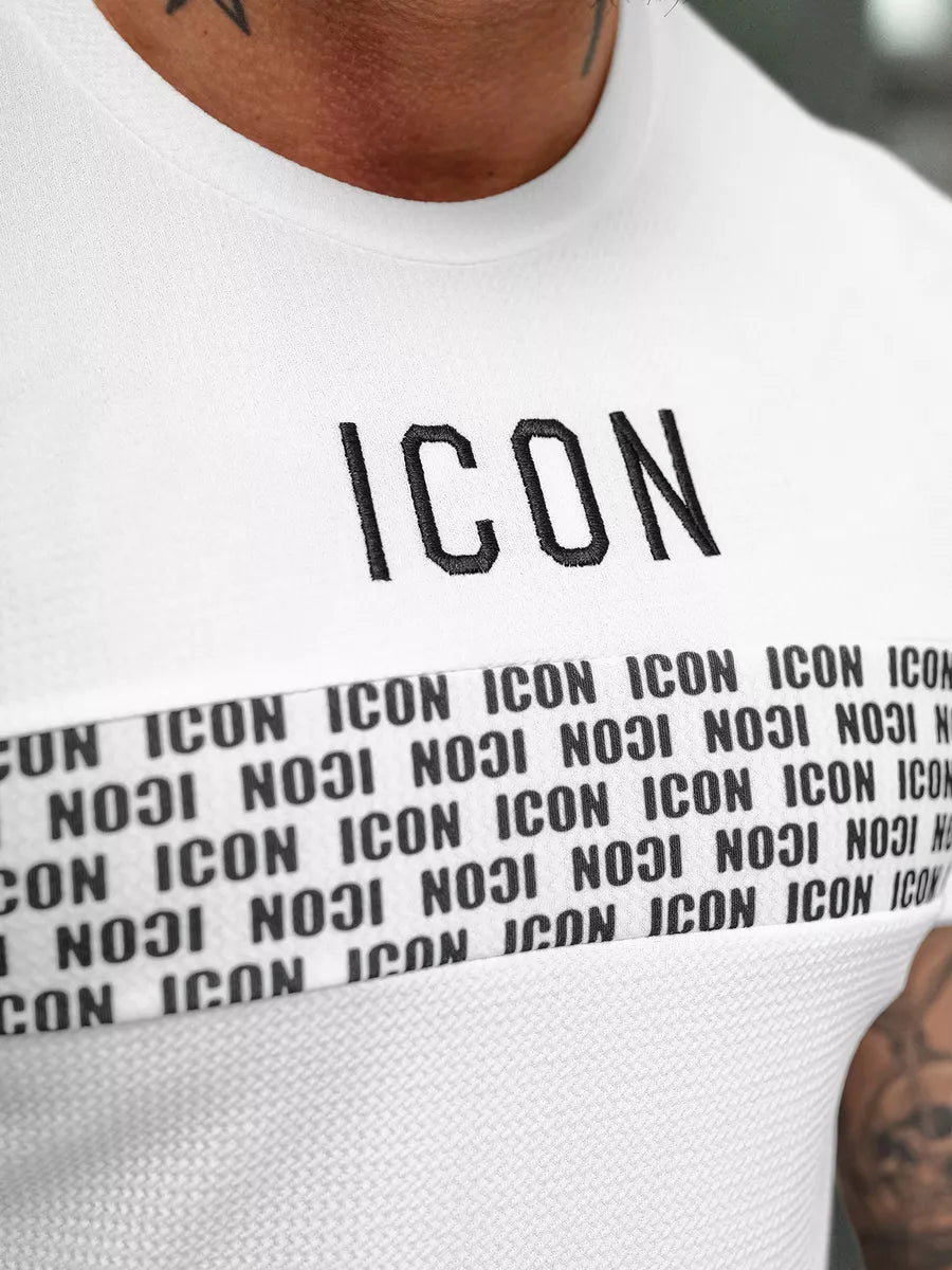Men's white T-shirt Icon2