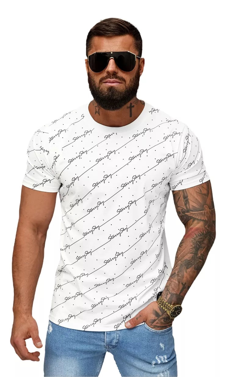 Men's white T-shirt Stary