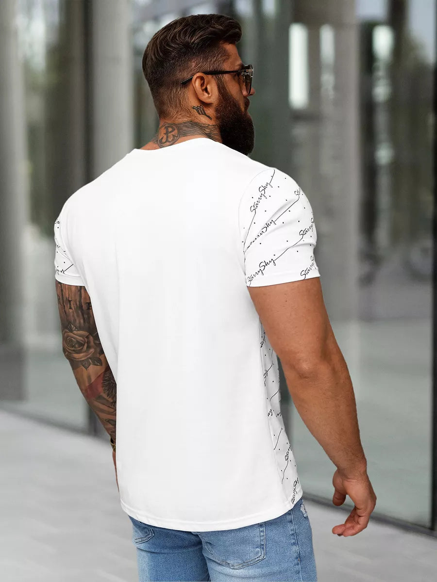Men's white T-shirt Stary