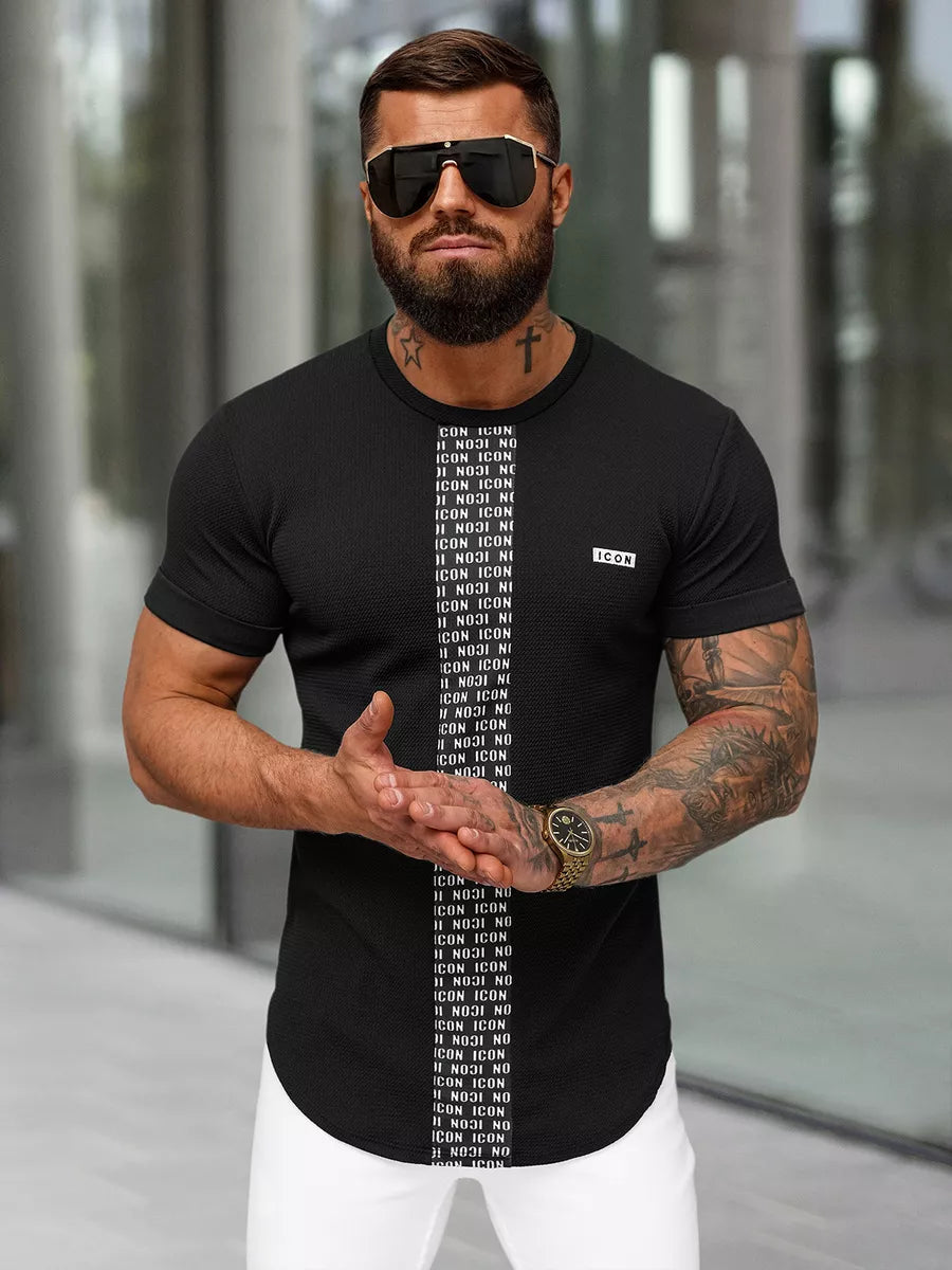 Men's black T-shirt Evin
