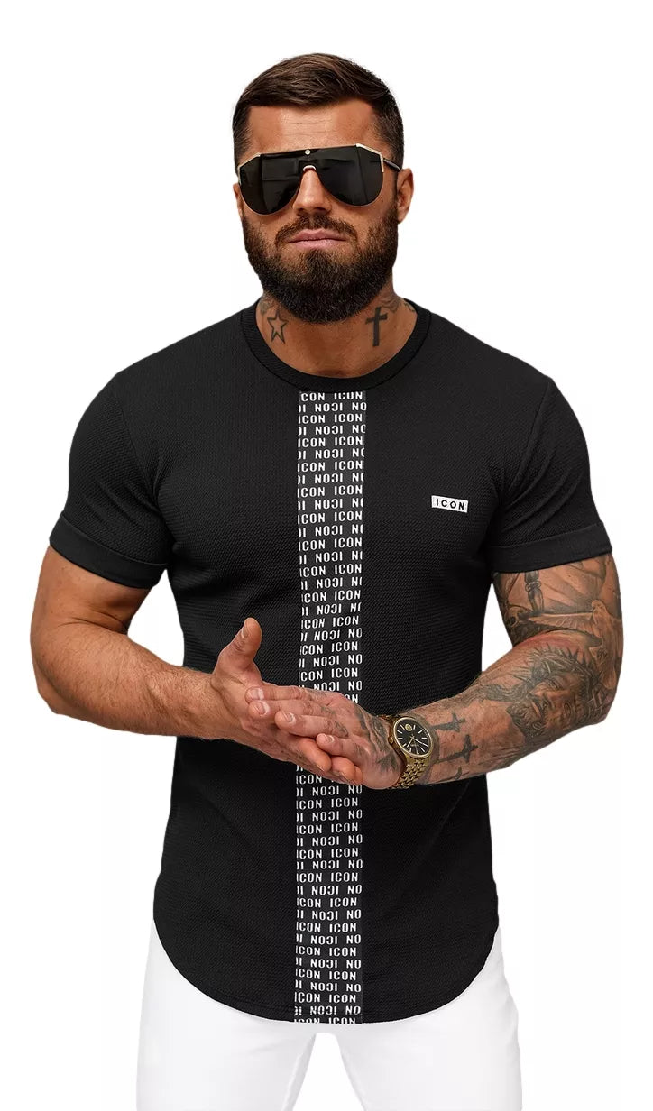 Men's black T-shirt Evin