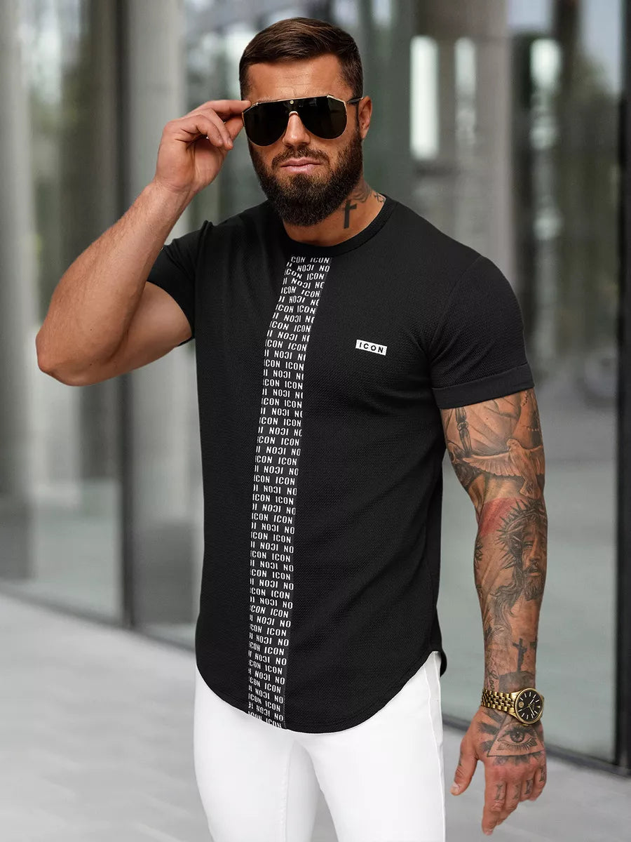 Men's black T-shirt Evin