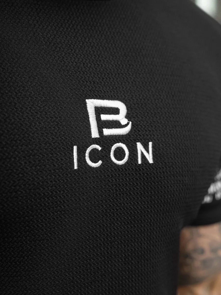Men's black T-shirt Bicon