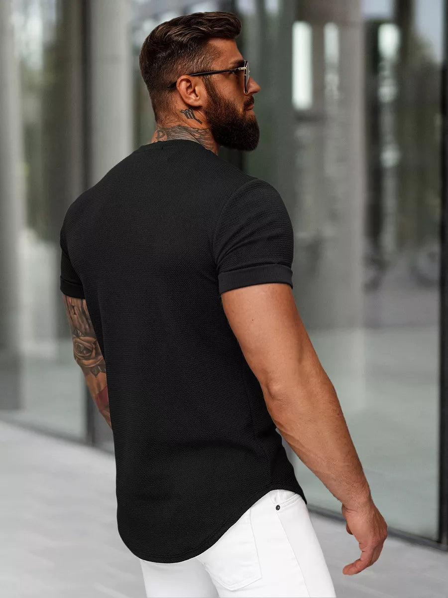 Men's black T-shirt Icon2