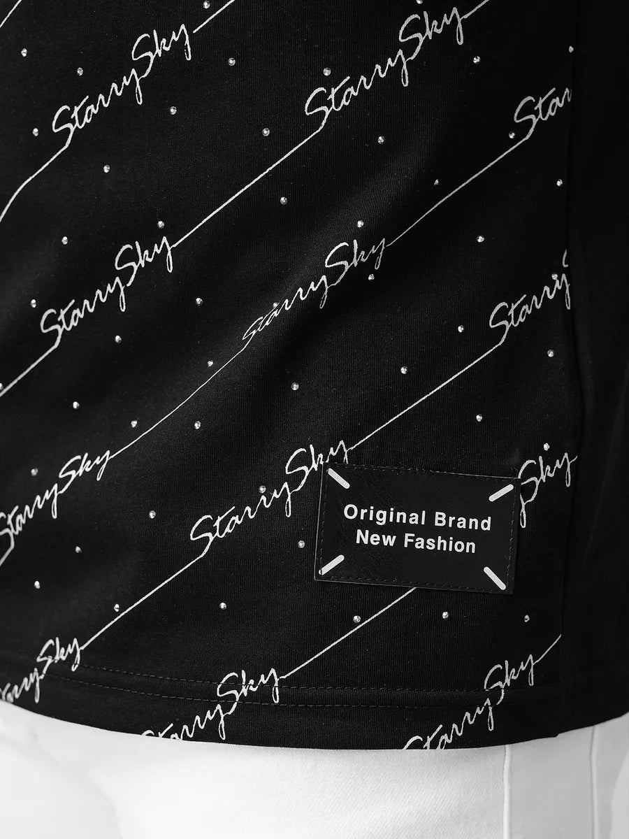 Men's black T-shirt Stary