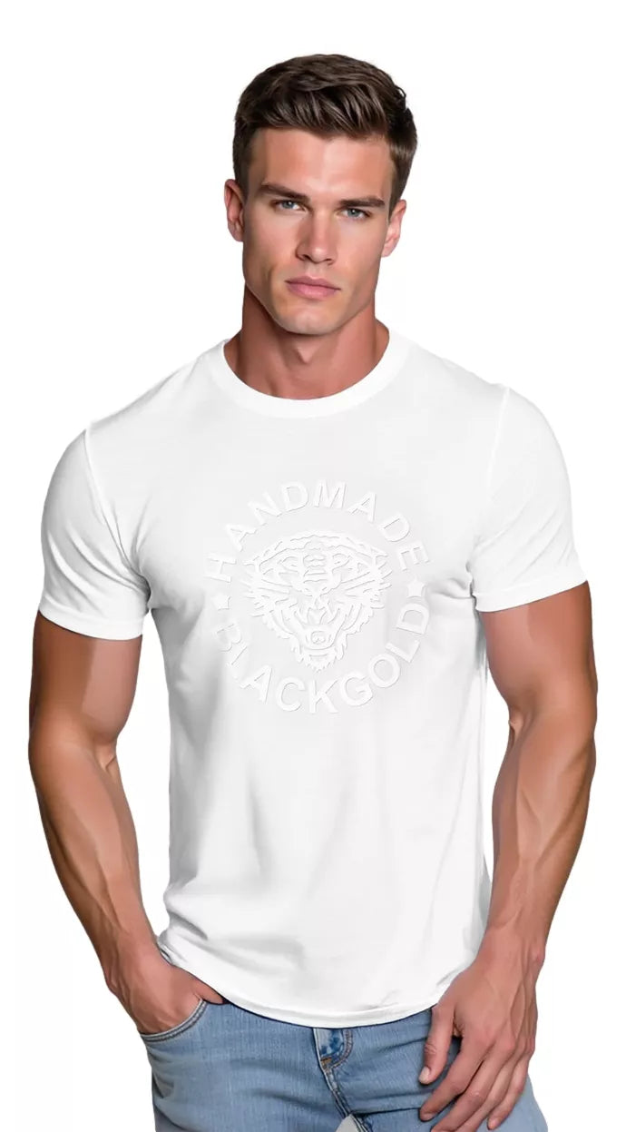 Men's white T-shirt Power