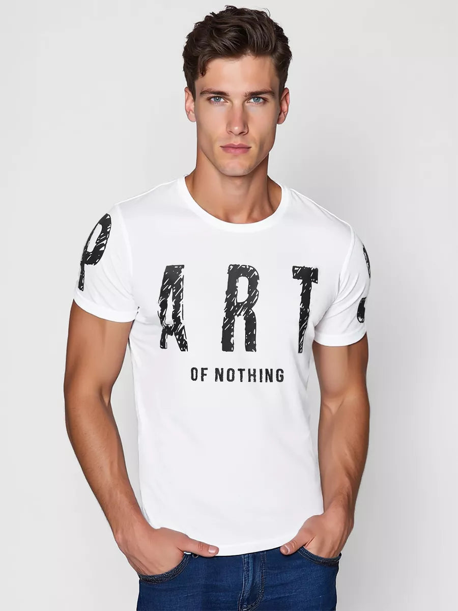 Men's white T-shirt Part