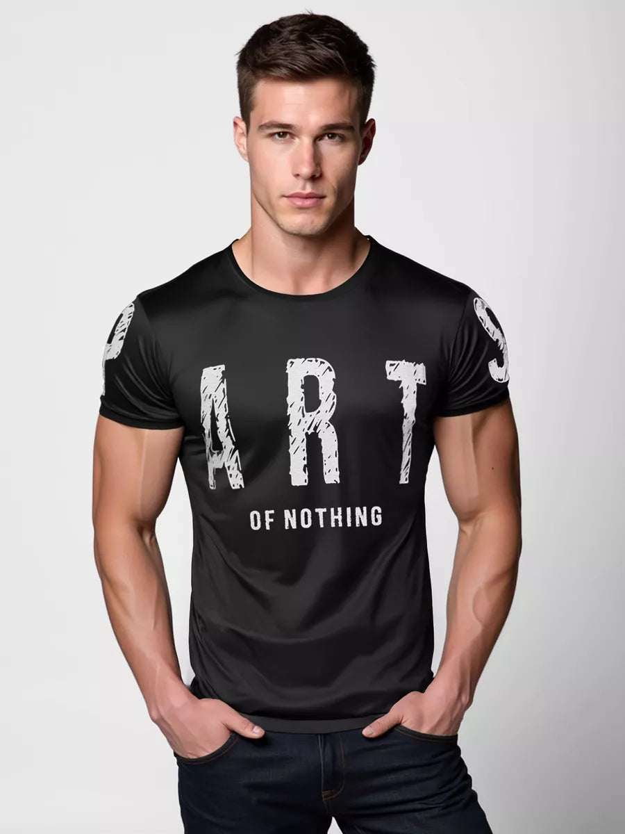 Men's black T-shirt Part