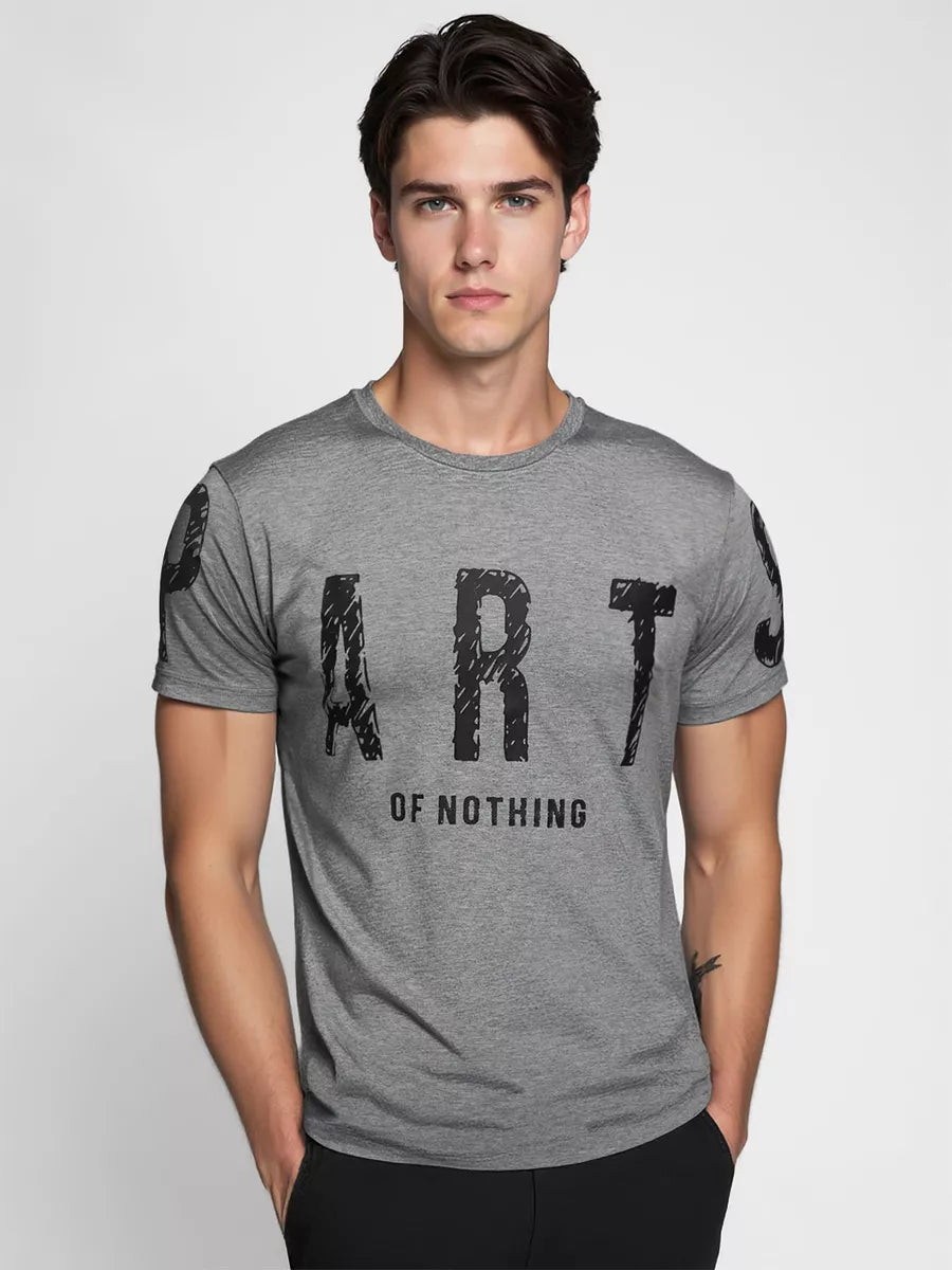 Men's gray T-shirt Part