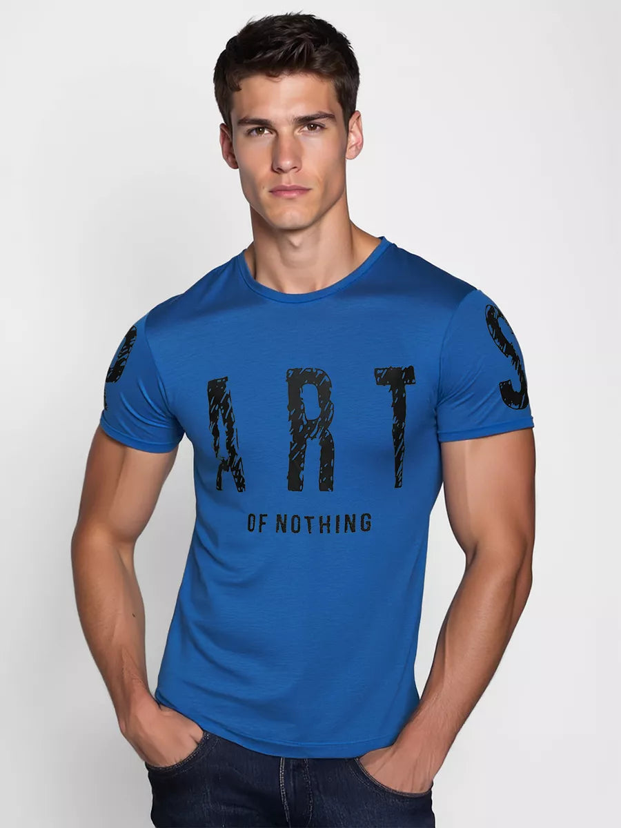 Men's blue T-shirt Part