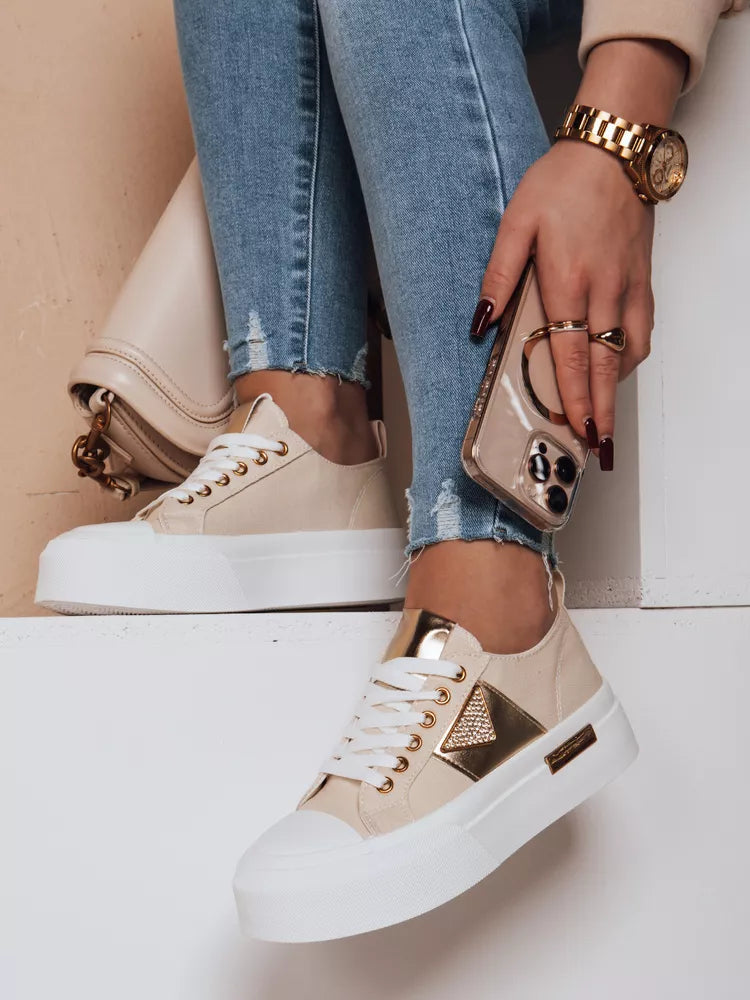 Women's brown sneakers Trendy