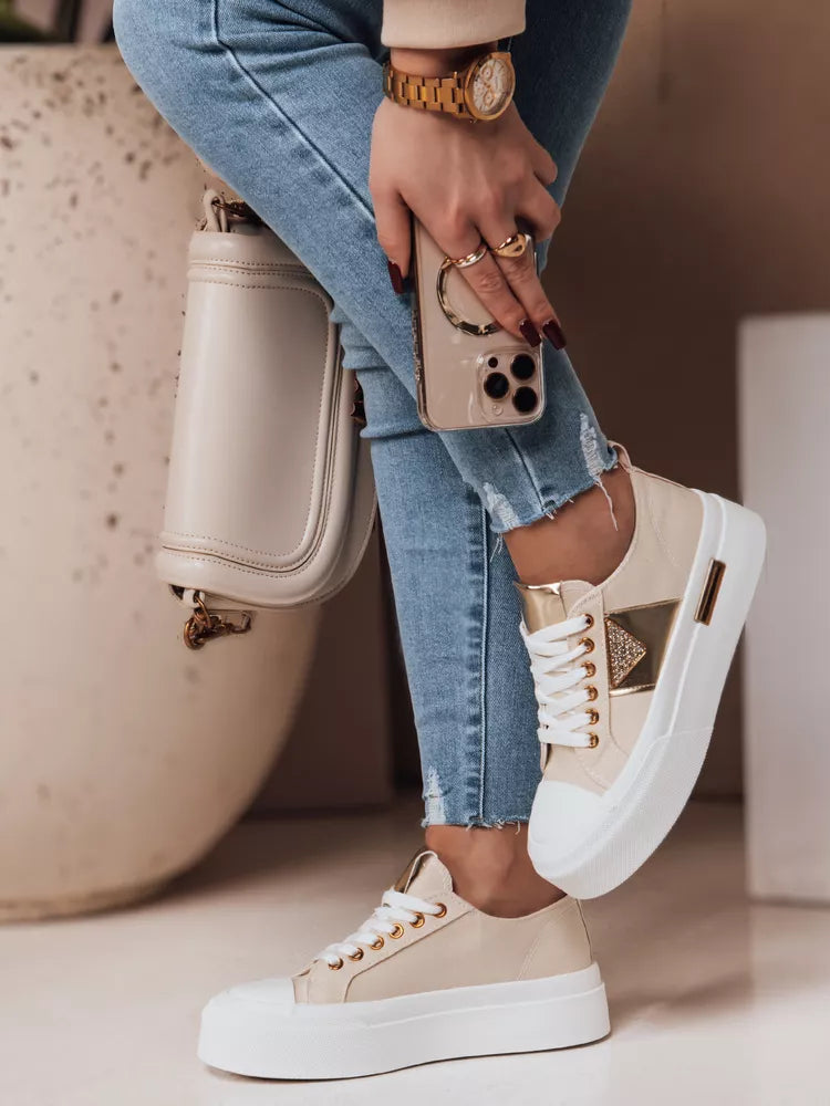 Women's brown sneakers Trendy