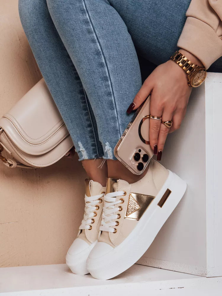 Women's brown sneakers Trendy