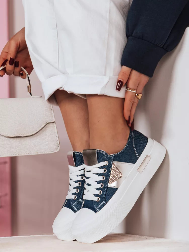 Women's blue sneakers Trendy
