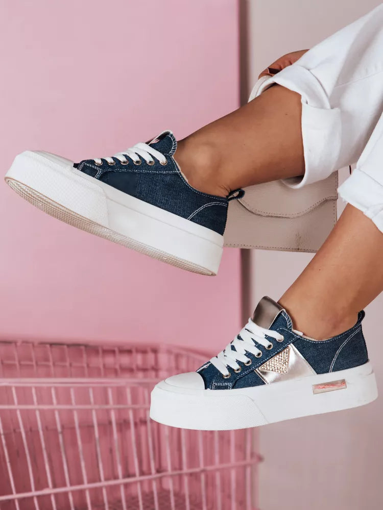 Women's blue sneakers Trendy