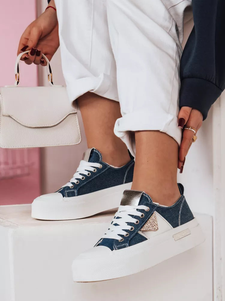 Women's blue sneakers Trendy