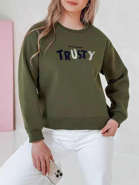Women's khaki sweater Trusty