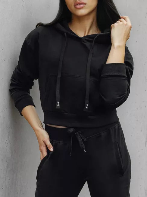 Women's black hoodie Sonia