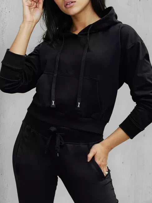 Women's black hoodie Sonia